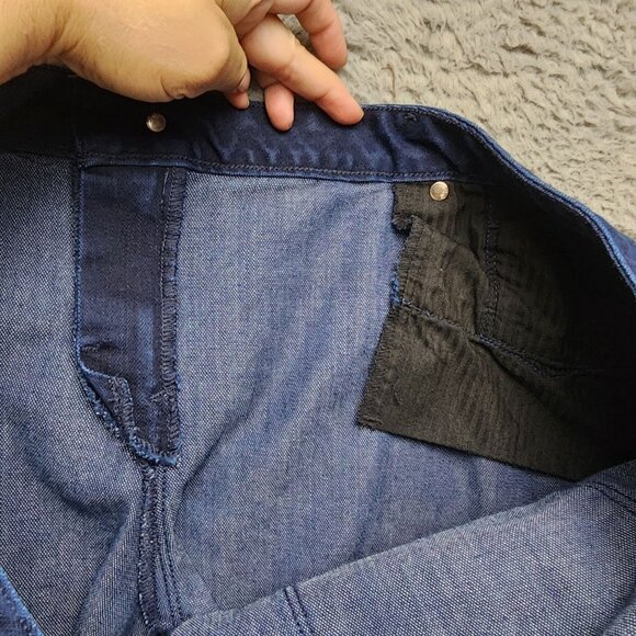 Gap Jeans Womens 35 Blue Cheetah Print Always Skinny Cotton Blend - Picture 12 of 14